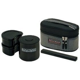 Japanese Lunch Box Set Skter Lunch Thermos Black