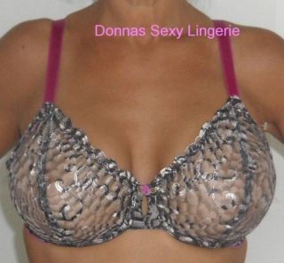LUNAIRE WHIMSY HONOLULU UNDERWIRE BRA 19311 NEW 38 D FEATHER NEW WITH
