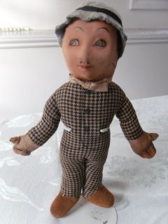  Englsih Deans Rag Book Toy Celebrity Doll Lupino Lane from the 1920s