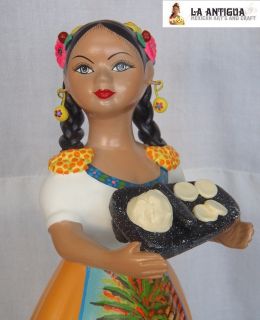 Original Mexican Ceramic Handpainted Najaco Lupita Doll