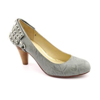 Be & D Stanton Womens Size 7.5 Gray Leather Pumps, Classics Shoes New