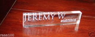 Personalized Acrylic Nameplate Desk Bar Name Plate
