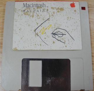 1984 Macintosh Original MacPaint Program Boot Disk 128K M0001 Apple