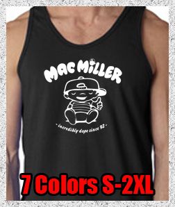 New Mac Miller Knock Knock Mens Tank Top Tee Shirt Most Dope Rap Hip