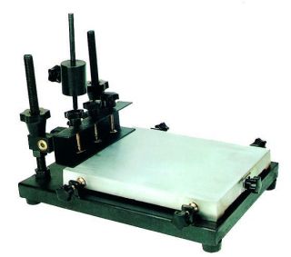 color manual flat screen printing machine for screen printer 32cm 45cm