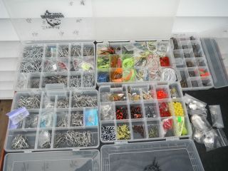 Boxes of Lure Making Supplies Great Winter Pastime Get Busy