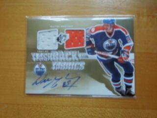  Hockey Auto Game Used Lot 107 Gretzky Auto Dual Jersey MacLeish Auto