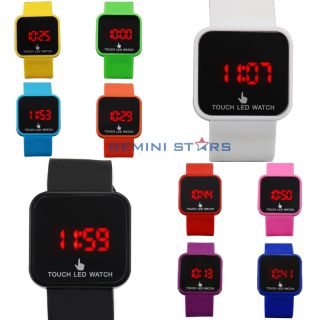 Fashion Magic LED Digital Touch Screen Colorful Silicone Date Unisex