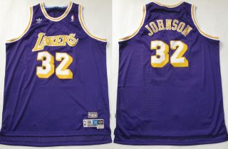 Swingman La Lakers Magic Johnson Purple Retro Jersey XL
