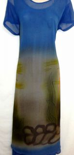 Kloz Lyne Womens Casual Lined Full Length Dress Sheer Size XL 16 18