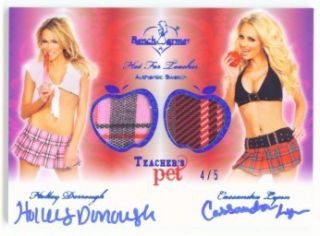 Cassandra Lynn Holly Teachers Pet Swatch Autograph 5 Benchwarmer Hot 4
