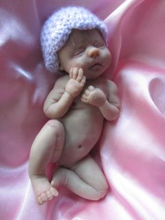 Newborn Baby Girl Full Bodied Clay Sculpt CANDACE by Artist J.Lynn