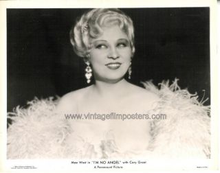 Mae West Stunning Orig 1933 Portrait Still IM No Angel
