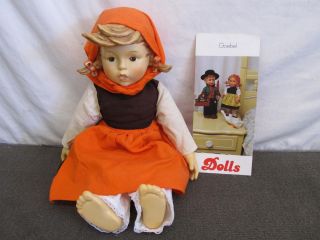 Goebel Hummel Ceramic Girl Doll Cloth Body 1983 on Holiday Hum 350 D