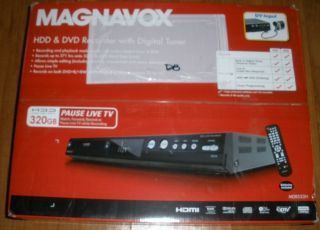 Magnavox MDR533H F7 320GB HDD and DVD Recorder with Digital Tuner New