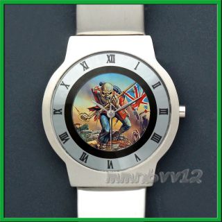 Iron Maiden Rock Band Slim Stainless Steel Watch Wristwatch