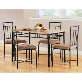 Mainstays 5 Piece PC Dining Room Set Table Chairs 5pc Dinning Dinner