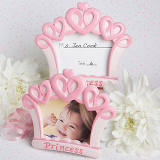 50 Pink Crown Design Photo Place Card Frames Baby Shower Favors