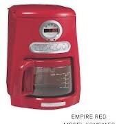 Empire Red Kitchen Aid Coffee Maker