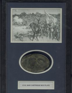 Civil War US Cartridge Box Plate Dug Manassas