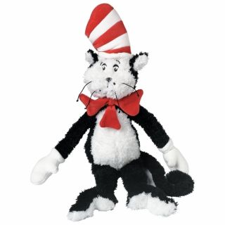 Manhattan Toy Cat in the Hat Dr Seuss Black White Red Stuffed Plush