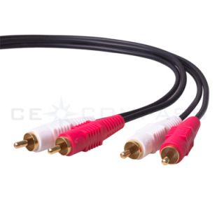 RCA Stereo Audio Cable 2RCA to 2 RCA Male to Male for DVD HD TV