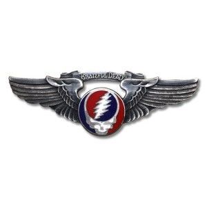 Grateful Dead Rockwings Steal Your Face Pilot Pin