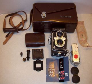 Yashica 635 TLR Camera Flash Manual 35mm Kit Case Included