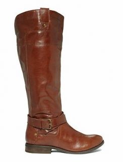 Marc Fisher Womens Shoes Arty Tall Riding Boot Brown Leather 8 5 M NIB