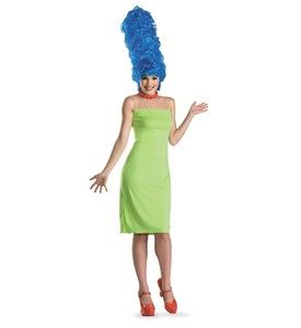 New Marge Simpson w Wig Women Costume Large 12 14 The Simpsons