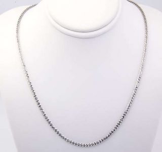 Sterling Silver 1 5mm Italian Margherita Necklace 20