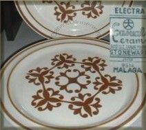 Malaga Electra Casual Ceram 2 Dinner Plates 8