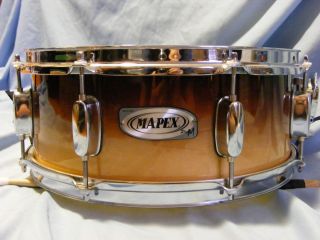 Mapex Pro M 14x5 5 Maple Snare Drum Caramel Fade Lacquer Finish Very