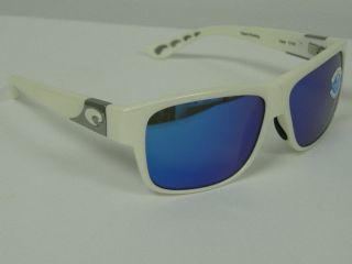 Costa Del Mar Caye White Blue 400 Glass Mirror Polarized Sunglasses