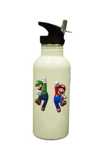 Personalized Super Mario Luigi Brothers Water Bottle