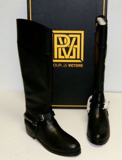 NEW Womens Pour La Victoire Marne Black Leather Boot Tall High Riding