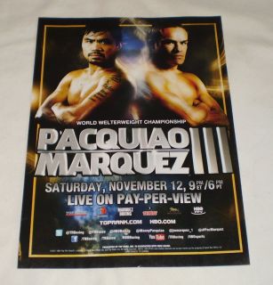 2011 Boxing Pay per View Ad Page Pacquiao Marquez III