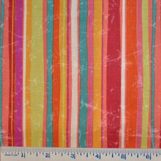 Half Yard Linda Maron SPx Fabrics Magic Garden Vertical Stripes Fabric