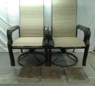 Martha Stewart Living Cardona Patio Dining Chairs (Set of 4 Stationary