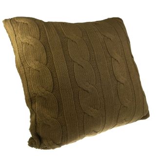 Martha Stewart Reversible Cable Knit Decorative Pillow 18 x 18