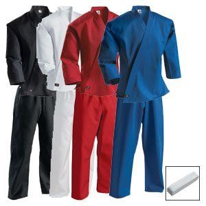 Century Martial Arts Uniform Gi White Black Red Blue
