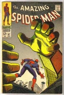 Amazing Spiderman 67 Silver Age Marvel Comic Book VF