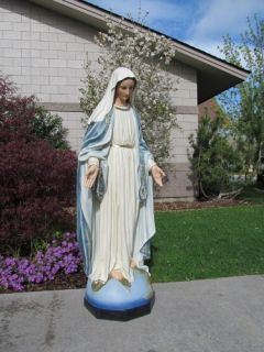Incredible 55 Our Lady of Grace Mary Garden Statue Heavy Fiberglass