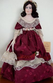 Mary Todd Lincoln at Williamsburg Doll Factory by Hand