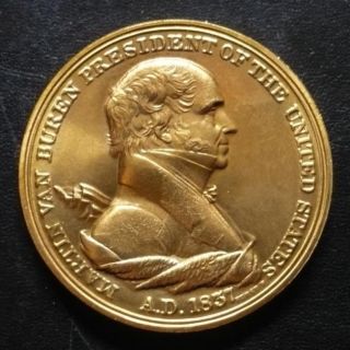 Martin Van Buren 8th President Historial 1857 Token Coin Medal US