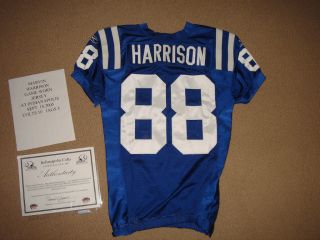 Marvin Harrison 2005 Colts Game Worn Jersey Matched Gameexclusivesloa