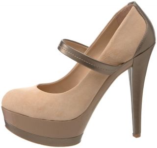 Sand Platform Maryjane Pumps Shoes Heels Womens Stiletto