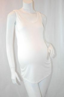 1928 Ivory Knit Maternity Layering Tank Slip Shirt XL