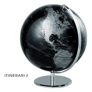 Mascagni Mappamondo Globe Nero Diam 30 Cm
