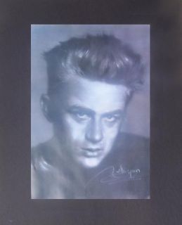 BRAND NEW JAMES DEAN BLACK AND WHITE PORTRAIT PASTEL REPRINT BY HAIYAN
